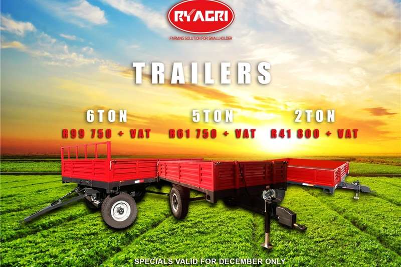 Tipper trailers TRAILER SPECIAL FOR DECEMBER ( OFFICIAL DEALER) Agricultural trailers