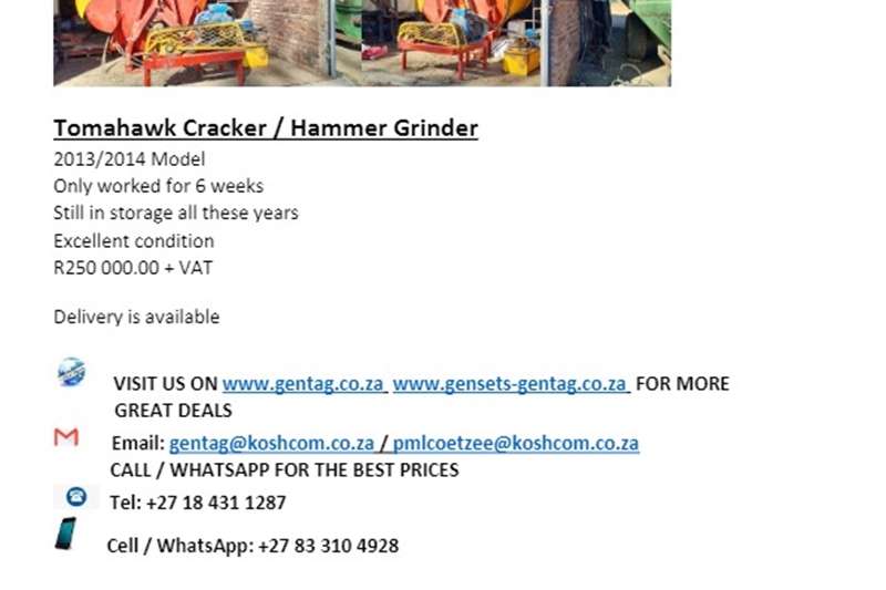 Bale shredders Tomahawk Cracker / Hammer Grinder Haymaking and silage
