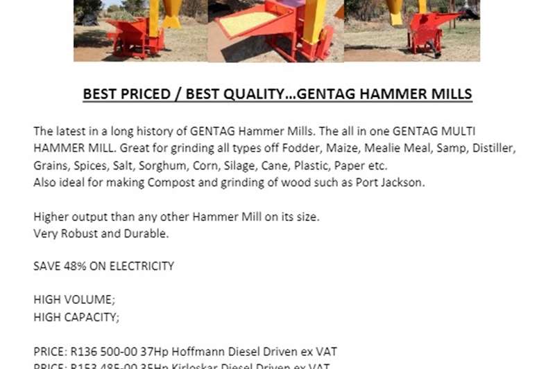 Hammer mills MULTI HAMMER MILL Haymaking and silage