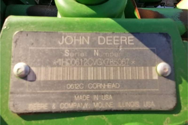 John Deere 612C Harvesting equipment