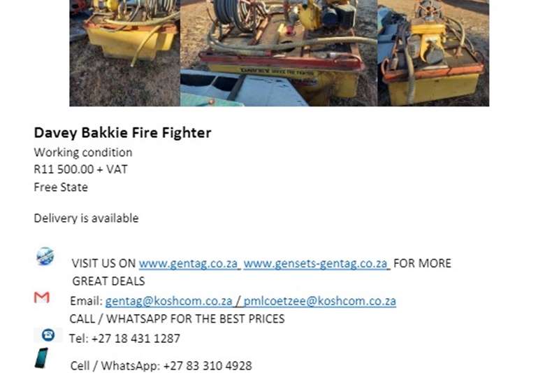 Pole pruners and multi tools Davey Bakkie Fire Fighter Lawn equipment