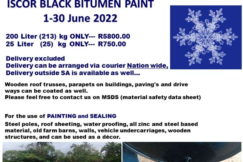 Iscor Black Bitumen Paint Other