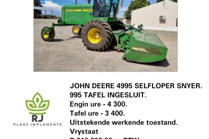 John Deere 4995 Selfloper Snyer Other