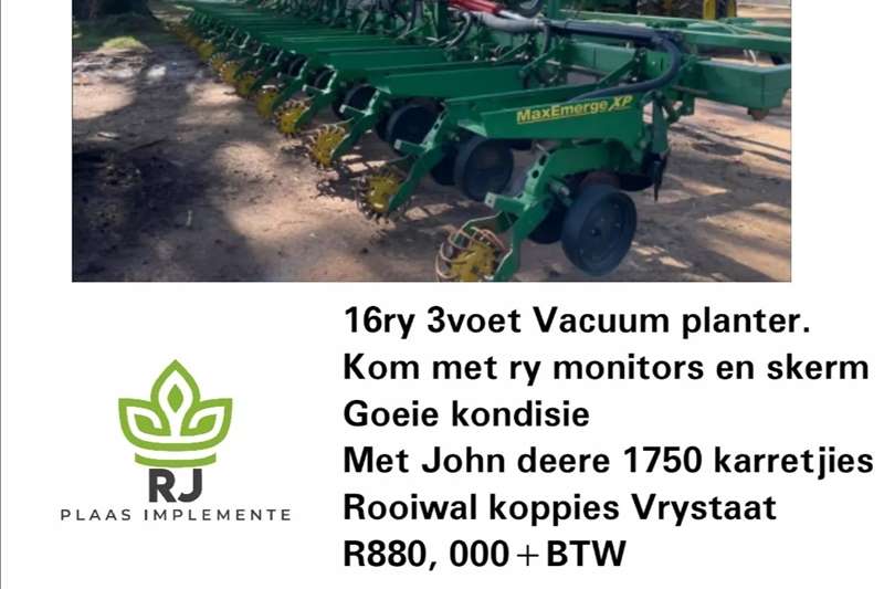 Integral planters 16ry 3voet Vacuum planter Planting and seeding equipment