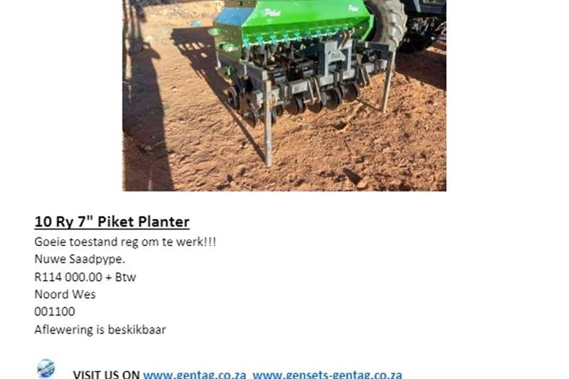 Semi integral planters 10 Ry 7" Piket Planter Planting and seeding equipment