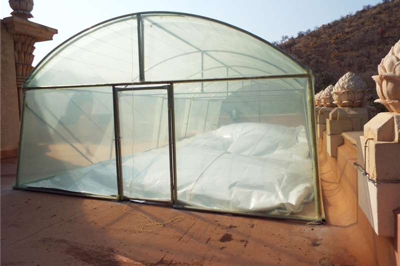 Greenhouses Steel Greenhouse Tunnel 10m wide x 15m long x 4m h Structures and dams