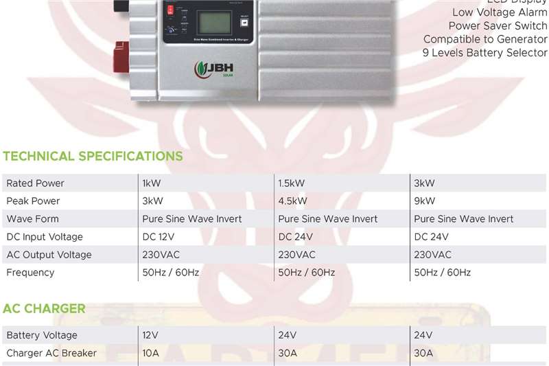 Solar solutions Low Frequency Pure Sine Inverter Charger Technology and power