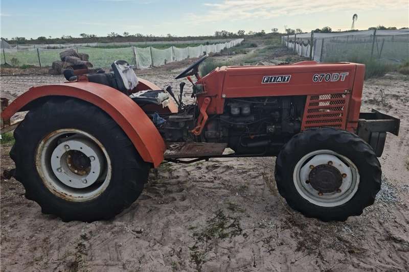 4WD tractors Fiat 670DT 4x4 Tractor with implements Tractors