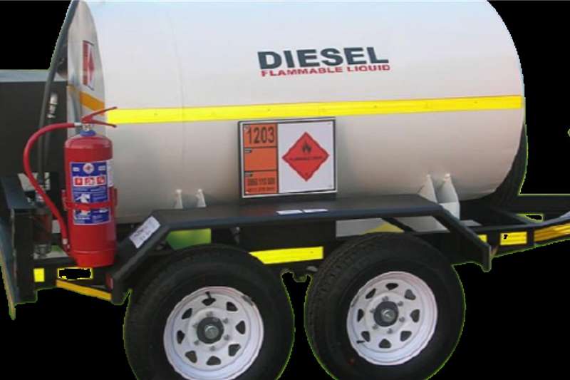 Custom 3000 Litre Mild Steel Diesel Bowser KZN Diesel bowser trailer
