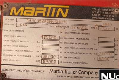 Martin MARTIN TRI AXLE LOWBED TRAILER Lowbeds
